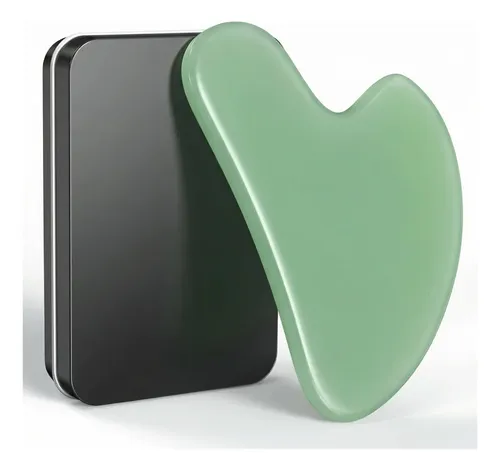Masajeador Facial De Jade Verde Gua Sha Tool Tophld