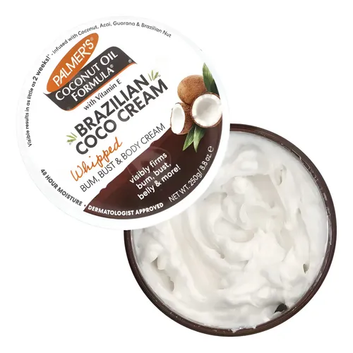 Crema De Coco Brasileña Con Fórmula De Aceite De Coco Palmer