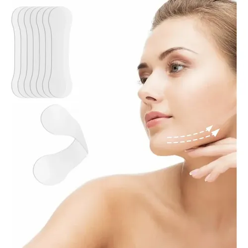 Cinta De Estiramiento Facial Invisible, 100 Tiras, Cinta .