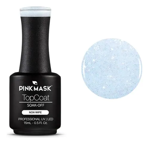 Top Coat Glitter Pink Mask 15 Ml