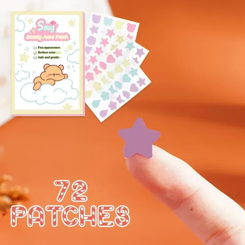Parche Para Acné Star Invisible Colorful Pimple Ii, 72 Unida