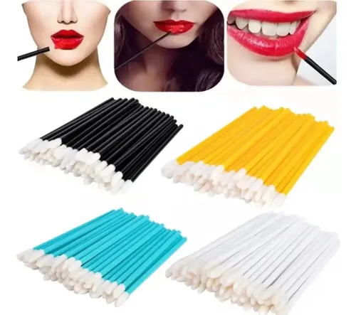 600pzs Lip Brush Desechable Para Pestañas Microblading Labio