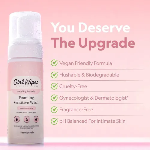 Jabón Íntimo Espumoso 5 Fl Oz Girlwipes Ph 5.5