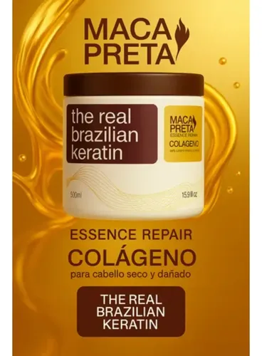 Pack Máscara Maca Preta The Real Brazilian Keratin 500gr X2