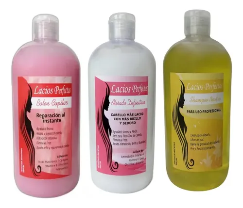 Kit Completo Alisado Sin Formol + Botox Capilar + Shampoo