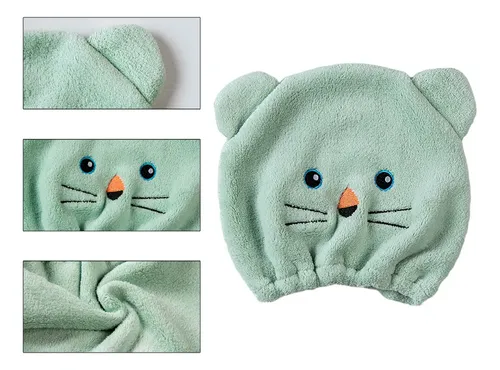 Gorro De Ducha Bordado De Lana