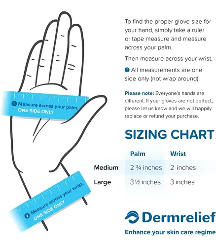 Guantes De Algodón Grandes Para Manos Secas Y Dermatitis