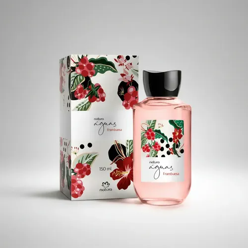 Natura Aguas Frambuesa Colonia Femenina 150 Ml Sin Spray