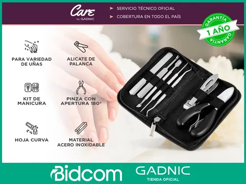 Kit Para Uñas Gadnic Acero Inoxidable Para Manicura Pedicura