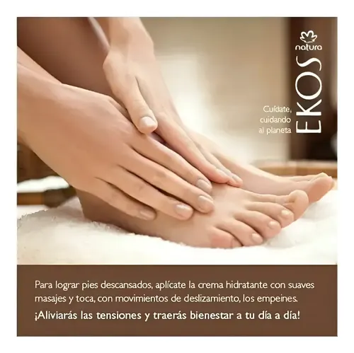 Crema Pies Pulpa Antisequedad Natura Ekos Castaña Pomo 75gr