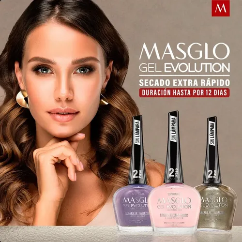 Masglo Esmalte Gel Evolution Todos Los Colores Secado Rapido