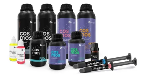 Kit Maquillajes Fotocurado Yller Cosmos Creation Resinas X7