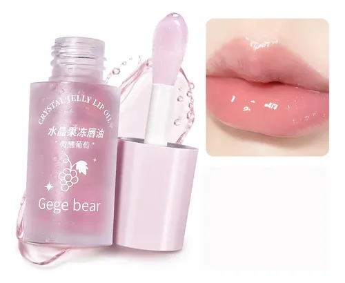Gege Bear Crystal Jelly Lip Oil Aceite Labial Hidratante Peaches