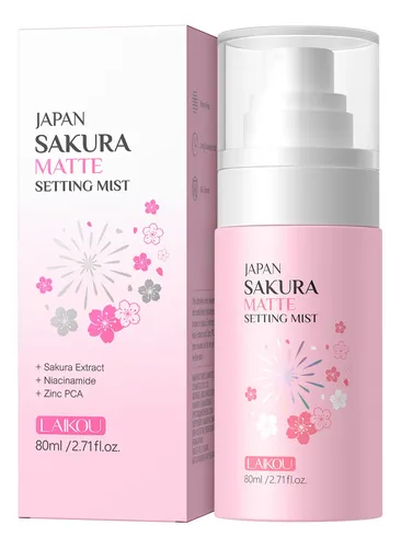 Spray Fijador Laikou Sakura: Hidratante, Duradero Y Mate
