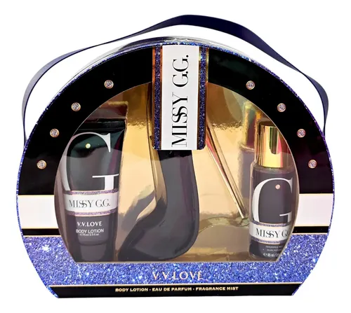 Set Perfumes Lotion Eau Parfum Fragance Estuche Missy G.g