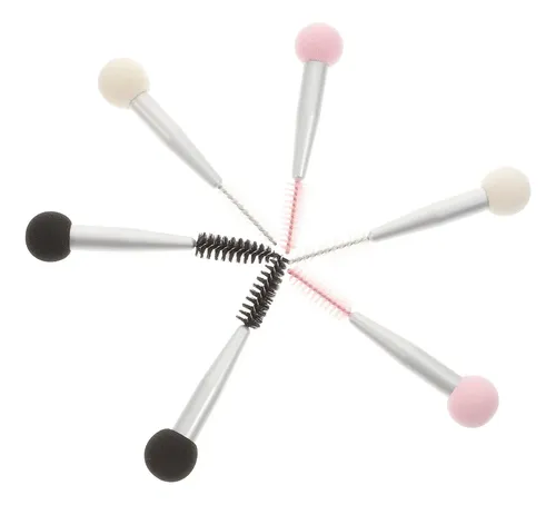 6pcs Cepillo Aplicador Para Cejas, Pestañas Y Maquillaje
