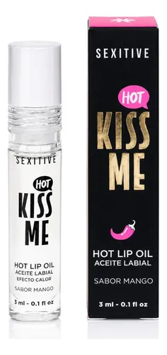 Aceite Brillo Gloss Labial Sexitive Kiss Me Hot Sabor Mango