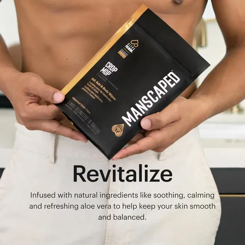 Manscaped Crop Mop Toallitas Intimas 15u