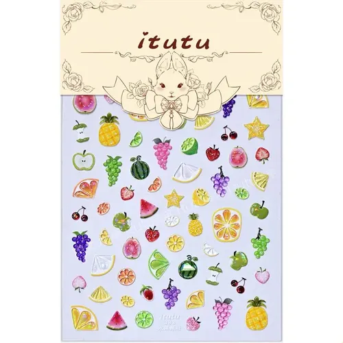 Adhesivos Para Uñas Fruit Party Jelly 3d En Relieve