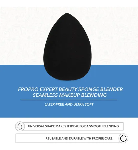 Esponja De Maquillaje Forpro Expert Beauty Blender Black