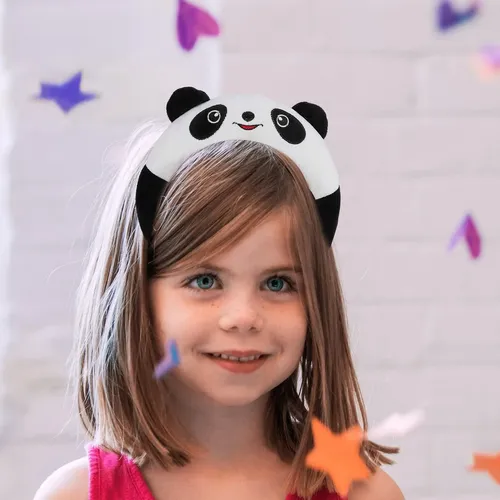 Diadema Pelo De Peluche Panda, Banda Cabello Niñas Y Mujeres
