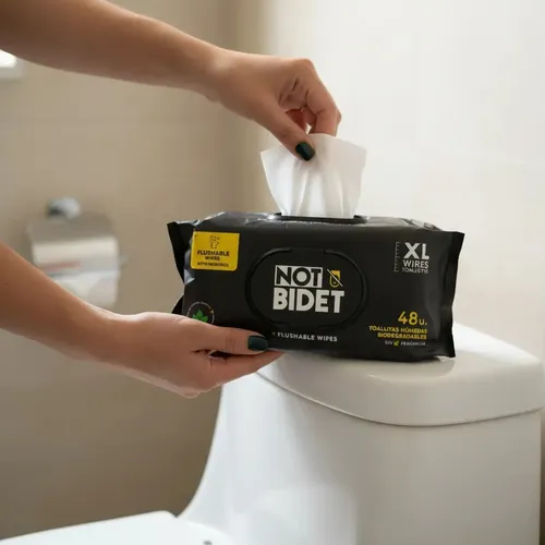 Not Bidet Toallitas Intimas Biodegradables X 48u S/fragancia