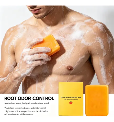 Jabón De Caqui Desodorante Corporal Para Olor 100g 4u
