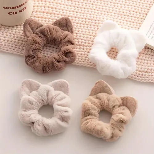 Aa 4 Lindas Cintas Para El Pelo Con Orejas De Gato De Felpa