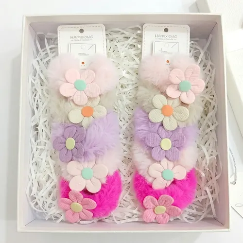 Pack X 10 Colitas Peluche Para El Pelo Nena Colores Surtidos