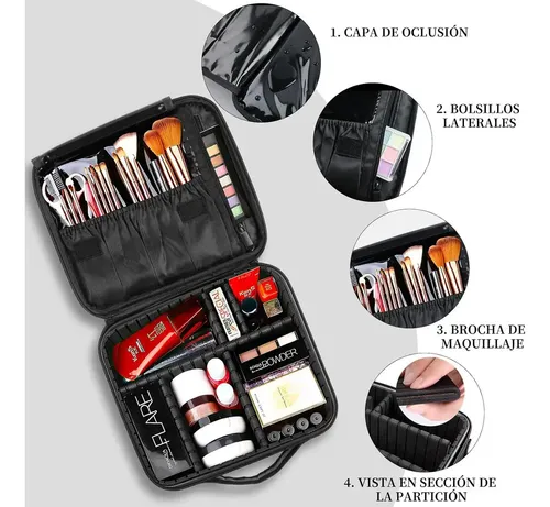 G Estuche Organizador De Maquillaje De Viaje Para [