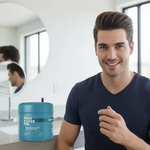 Gel Extra Fijacion Para Peinar Cabello Hi Power Ful X250gr