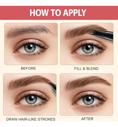 Lápiz De Cejas 2 En 1 Lavone Microblading Resistente Agua
