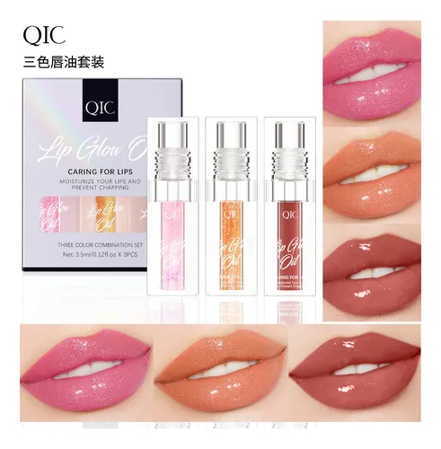 Set 3 Aceites Labiales Cambia De Color Hidratantes