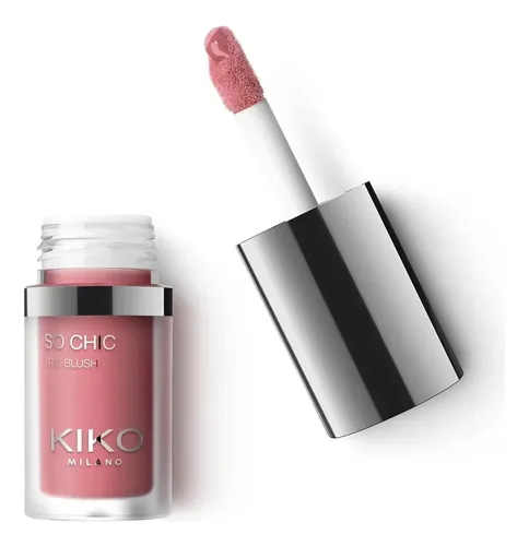 Rubor Liquido Kiko Milano So Chic Trio Blush 3 En 1 Tono del maquillaje 04 Ruby Bliss