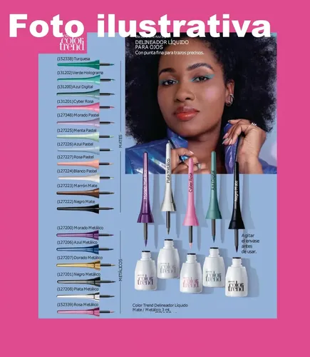 Delineador Liquido Para Ojos 3ml Color Trend Avon