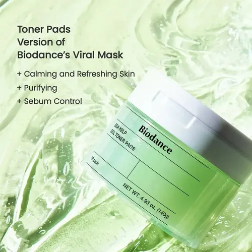 Biodance Sea Kelp Gel Toner Pads 60 Pads Todo Tipo De Piel Día/noche