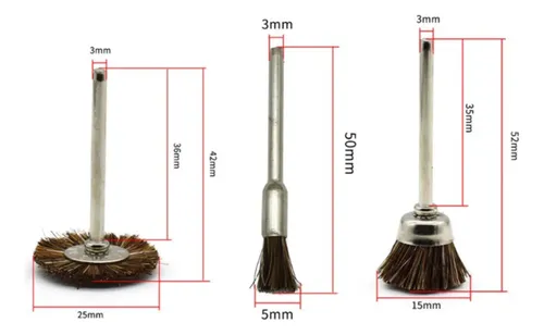 Set De 3 Cepillos Rotatorios De Caballo Para Línea De Cabell
