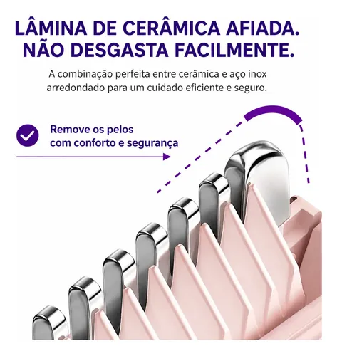 Afeitadora Eléctrica Para Mujer, Recortadora De Pelo, Sin Do Rosa