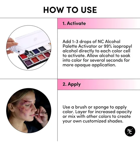 Paleta De Maquillaje Efx Alcohol Activado 12 Colores