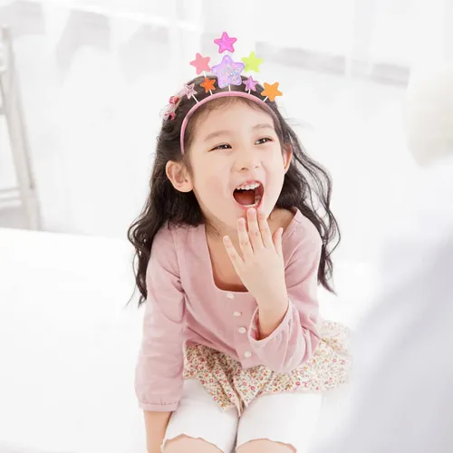 4 Vinchas Estrella Niña Cinta Pelo Infantil Estrellas