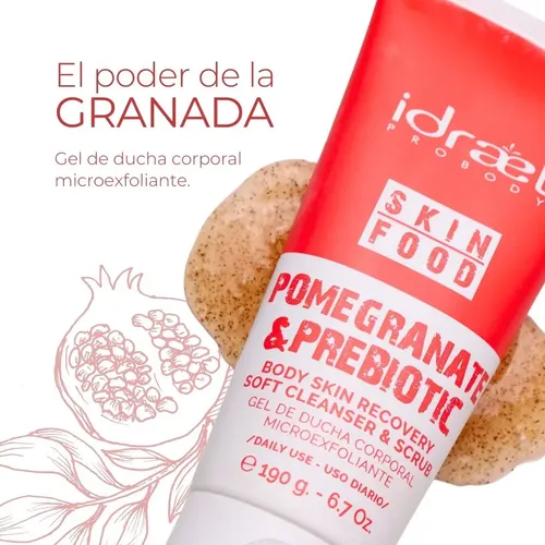 Gel De Ducha Corporal Microexfoliante Skin Food Idraet 190g