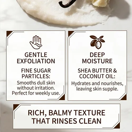 Moisturizes, Nourishing, Soft, Gently Exfoliates & Smooths