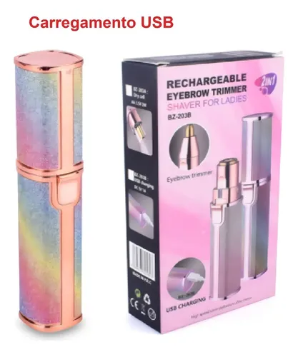 Depilador De Cejas Facial 2 En 1 Usb Multifuncional Trimmer