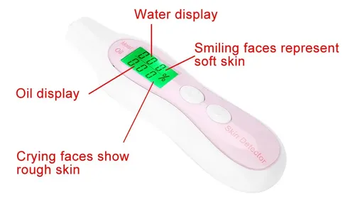 Medidor De Humedad De La Piel, Sensor De Pantalla Lcd Digita