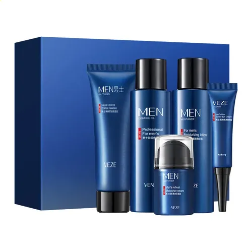 Set Facial Hombre Limpieza Profunda Control Grasa Hidratante