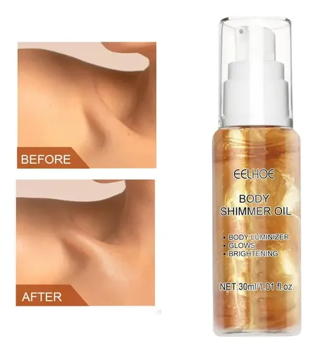 Ee Aceite Corporal Hidratante Facial Y Brillo Liquido Dorado