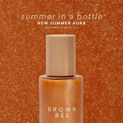 Aceite Corporal Iluminador Con Perlas Brown Bee 100ml