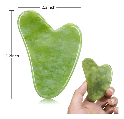 Placa Gua Sha Cuarzo Rosa Facial Cuello Cuerpo