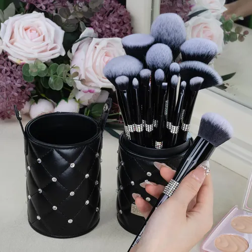 Brochas De Maquillaje Bueart Design 16 Unidades Con Soporte