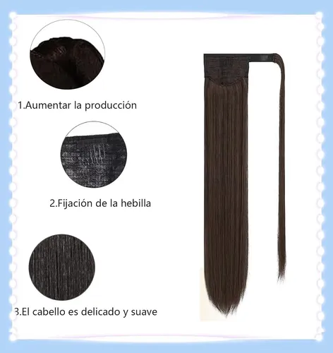 Extensiones De Cabello Lacio Cola De Caballo Natural 22